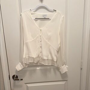 Nine West Elegant White Blouse